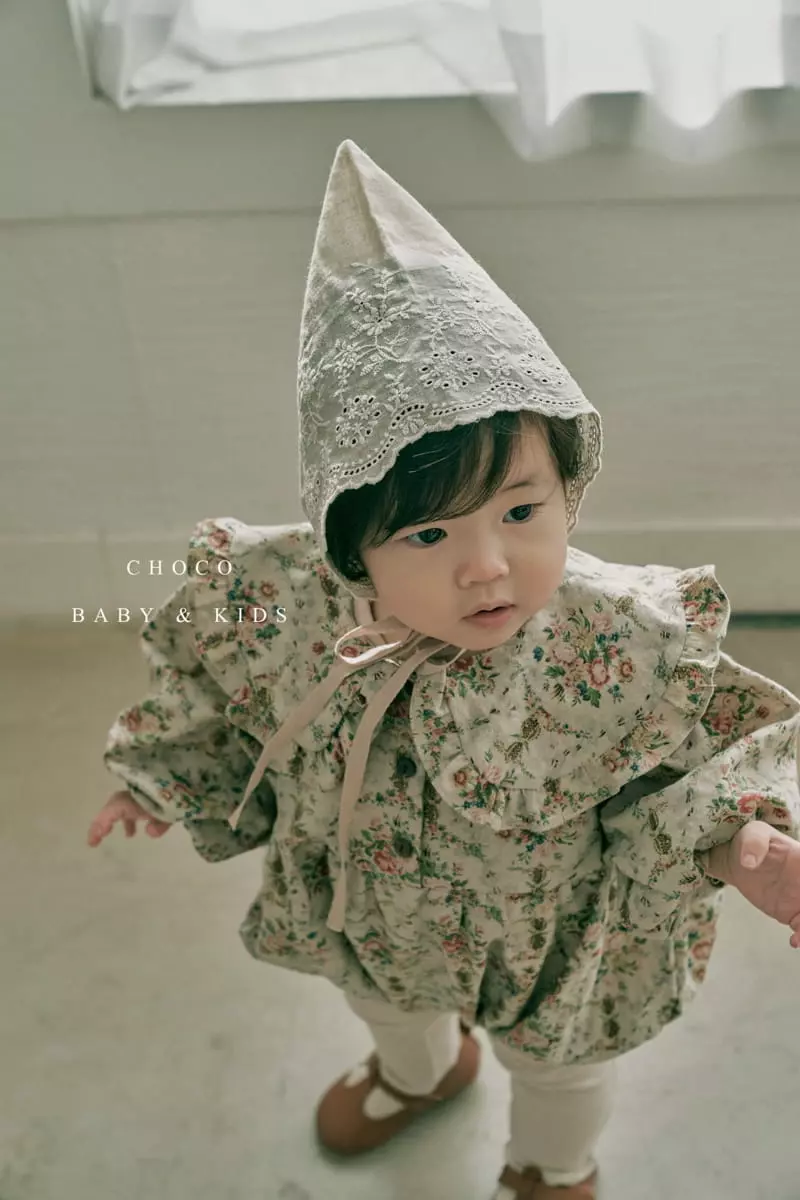 Choco bebe - Korean Baby Fashion - #babyboutiqueclothing - Bebe Enthic Flower Bodysuit - 7