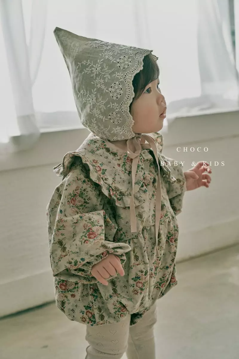 Choco bebe - Korean Baby Fashion - #babyclothing - Bebe Enthic Flower Bodysuit - 8