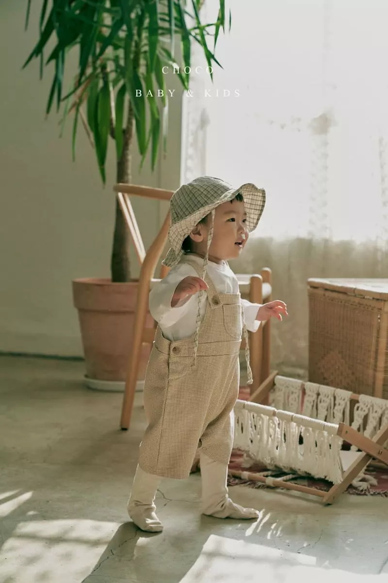 Choco bebe - Korean Baby Fashion - #babyclothing - Bebe Apple Dungarees Short Bodysuit - 7