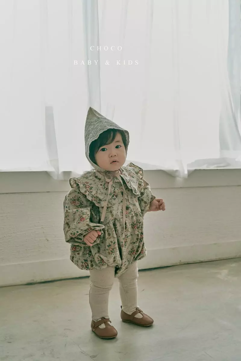 Choco bebe - Korean Baby Fashion - #babyfashion - Bebe Enthic Flower Bodysuit - 9