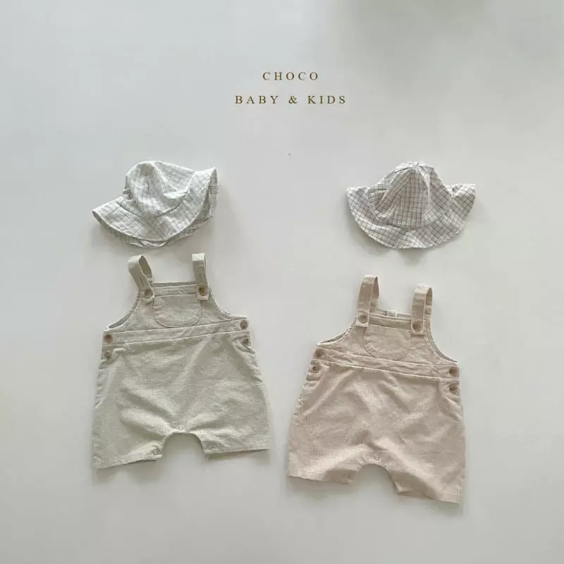 Choco bebe - Korean Baby Fashion - #babyfashion - Bebe Apple Dungarees Short Bodysuit - 8