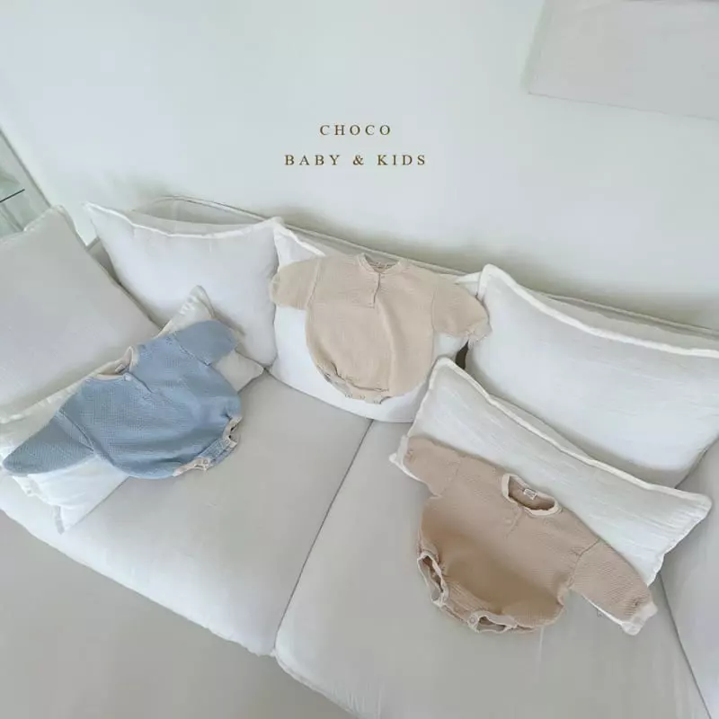 Choco bebe - Korean Baby Fashion - #babyfashion - Bebe Shu Button Bodysuit - 4