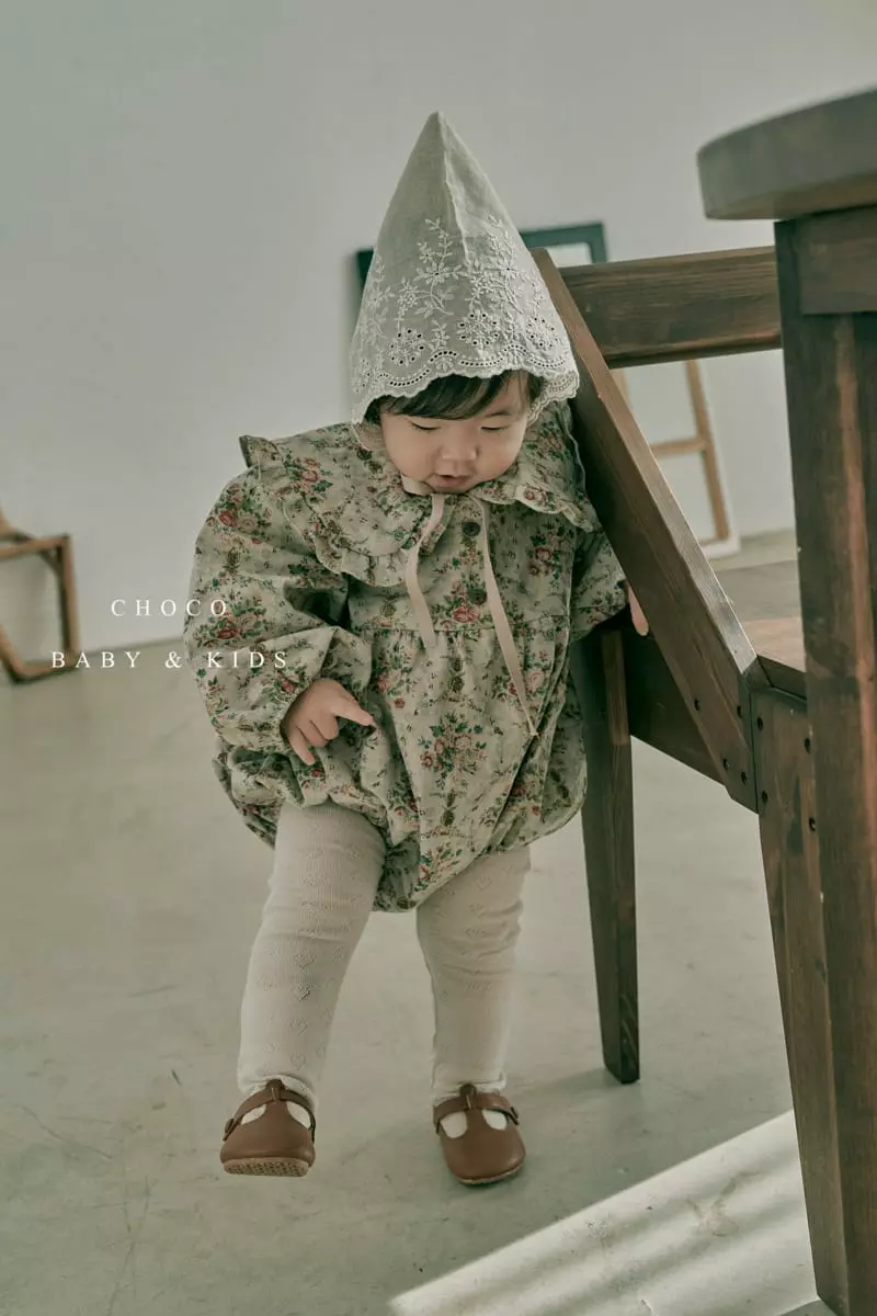 Choco bebe - Korean Baby Fashion - #babygirlfashion - Bebe Enthic Flower Bodysuit - 11