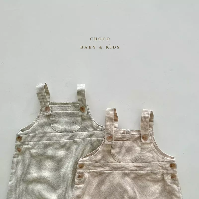 Choco bebe - Korean Baby Fashion - #babygirlfashion - Bebe Apple Dungarees Short Bodysuit - 10