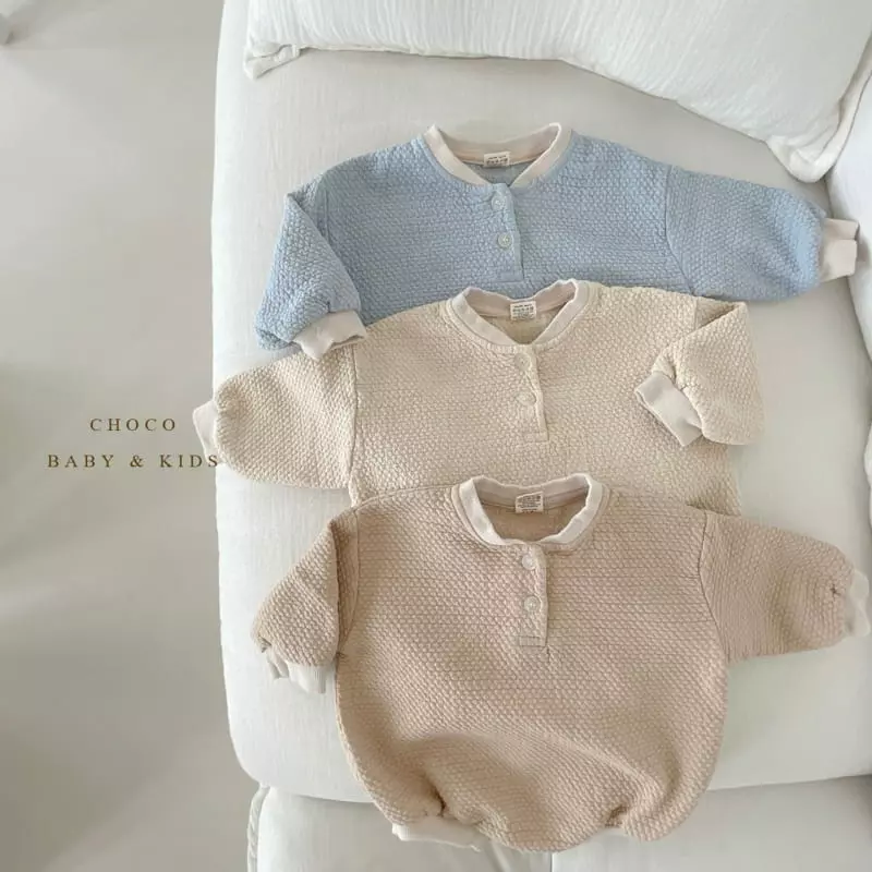 Choco bebe - Korean Baby Fashion - #babygirlfashion - Bebe Shu Button Bodysuit - 5