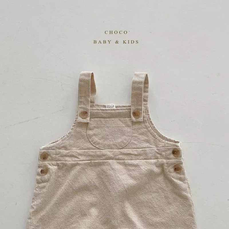 Choco bebe - Korean Baby Fashion - #babyoninstagram - Bebe Apple Dungarees Short Bodysuit - 12