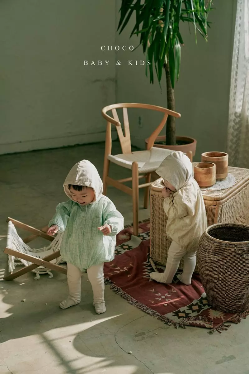 Choco bebe - Korean Baby Fashion - #babyoninstagram - Bebe Friends Hoody Bodysuit - 4