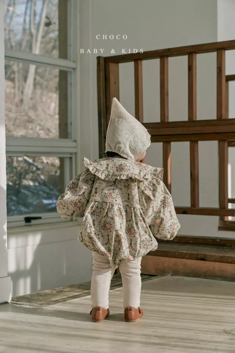 Choco bebe - Korean Baby Fashion - #babyoutfit - Bebe Enthic Flower Bodysuit
