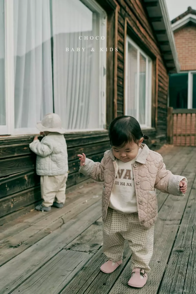 Choco bebe - Korean Baby Fashion - #babyoutfit - Bebe Milk Check Pants - 8