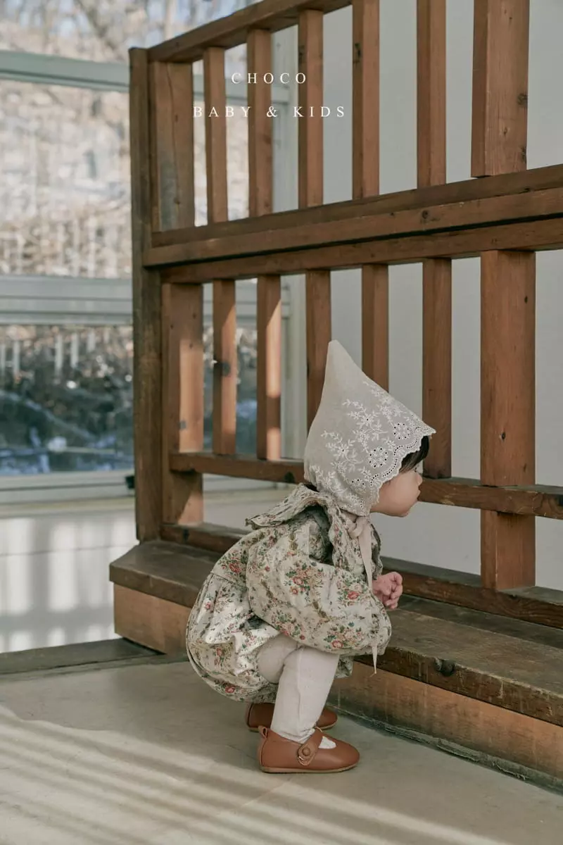 Choco bebe - Korean Baby Fashion - #babywear - Bebe Enthic Flower Bodysuit - 2