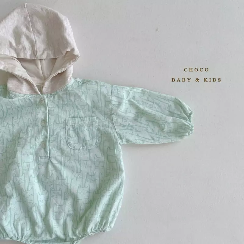 Choco bebe - Korean Baby Fashion - #onlinebabyboutique - Bebe Friends Hoody Bodysuit - 8