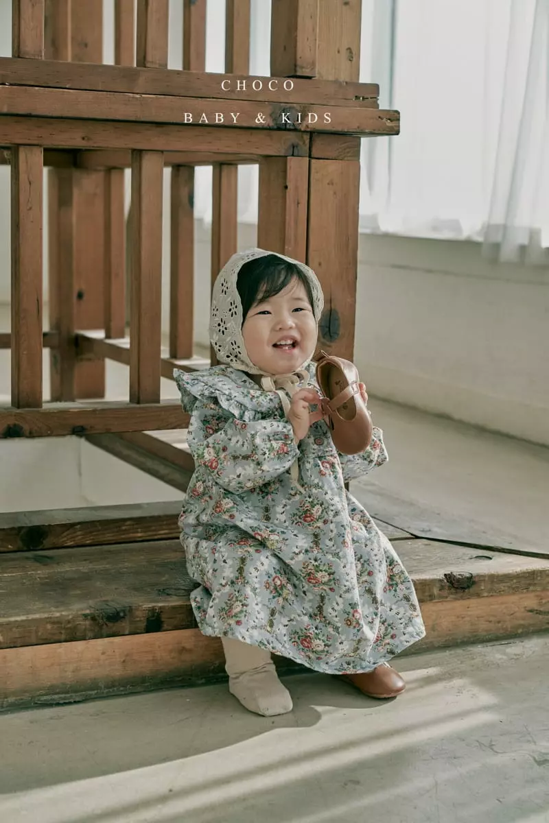 Choco bebe - Korean Children Fashion - #stylishchildhood - Enthic Flower One-piece - 4