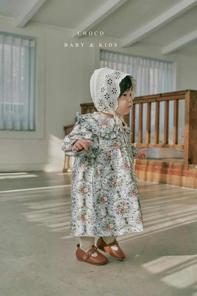 Choco bebe - Korean Children Fashion - #designkidswear - Enthic Flower One-piece - 6