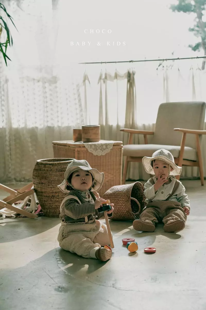 Choco bebe - Korean Children Fashion - #designkidswear - Cozy Dungarees Pants - 7