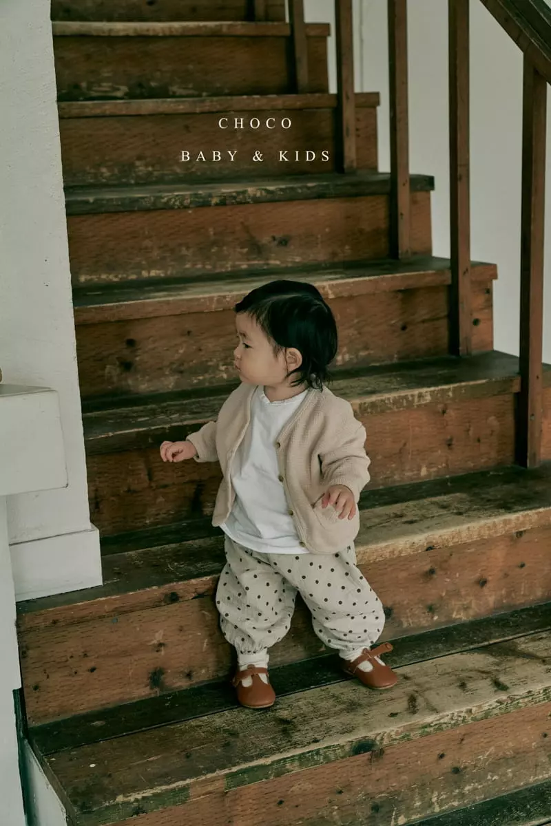 Choco bebe - Korean Children Fashion - #designkidswear - Honey Waffle Cardigan - 4