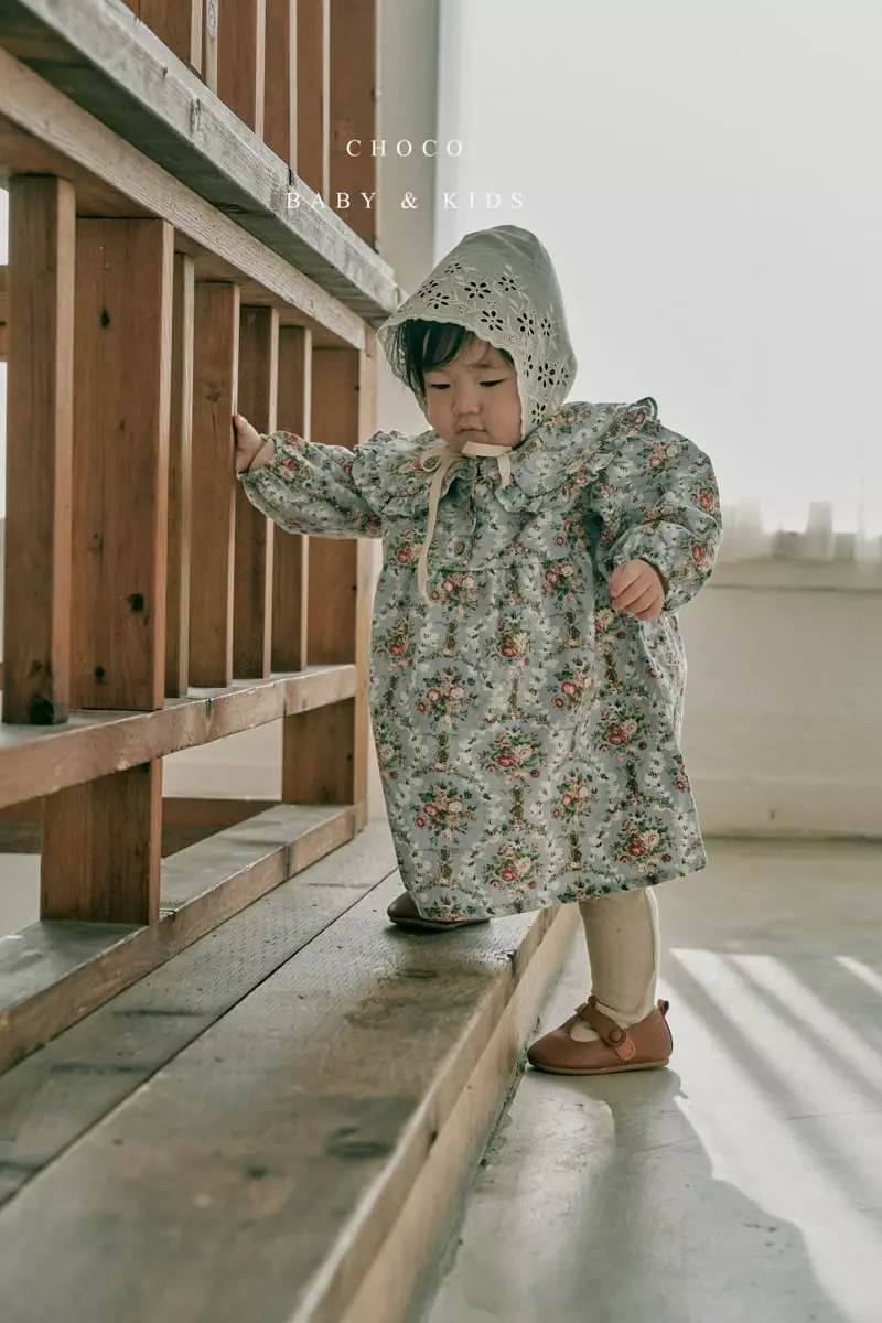 Choco bebe - Korean Children Fashion - #fashionkids - Enthic Flower One-piece - 8
