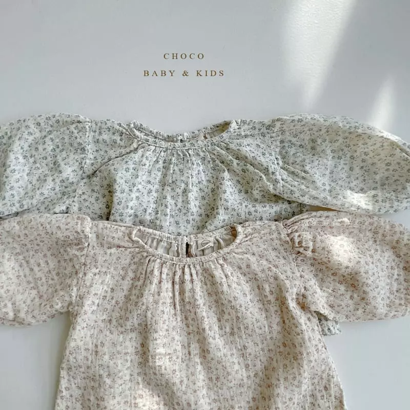 Choco bebe - Korean Children Fashion - #fashionkids - Flower Blouse - 5