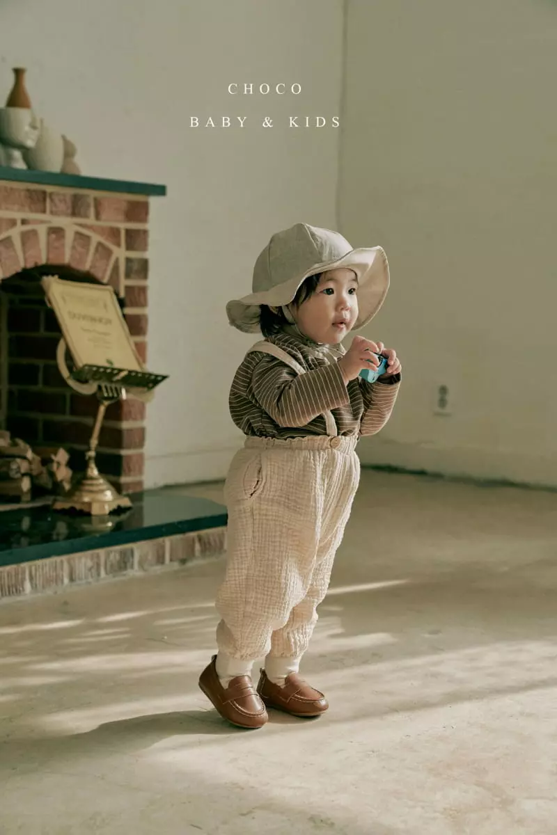 Choco bebe - Korean Children Fashion - #kidsshorts - Cozy Dungarees Pants - 10