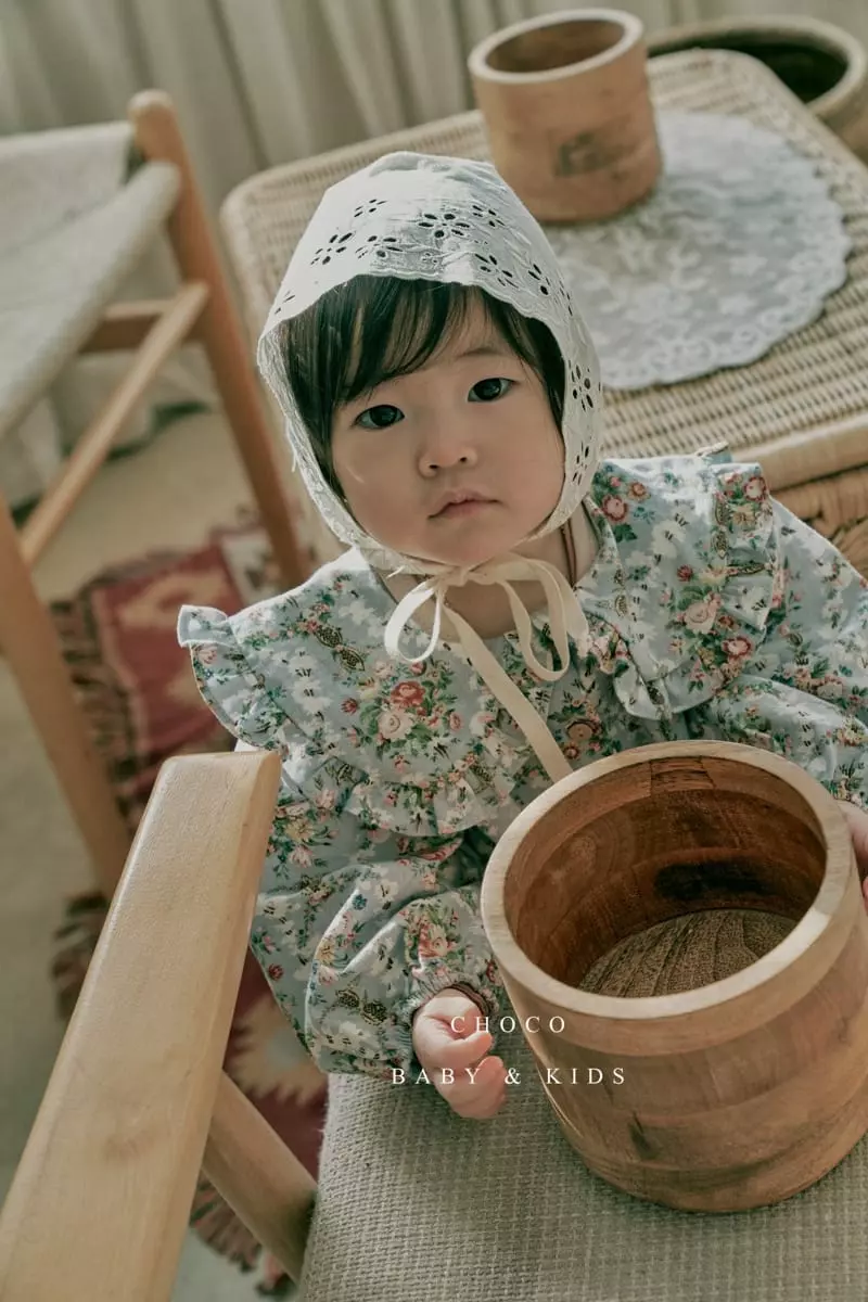 Choco bebe - Korean Children Fashion - #kidzfashiontrend - Enthic Flower One-piece - 11