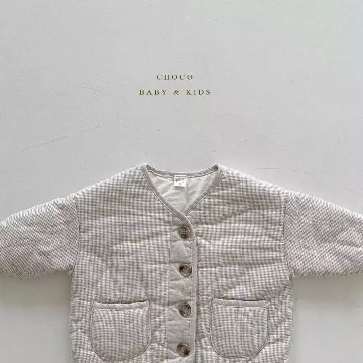 Choco bebe - Korean Children Fashion - #kidzfashiontrend - Check Jacket - 2