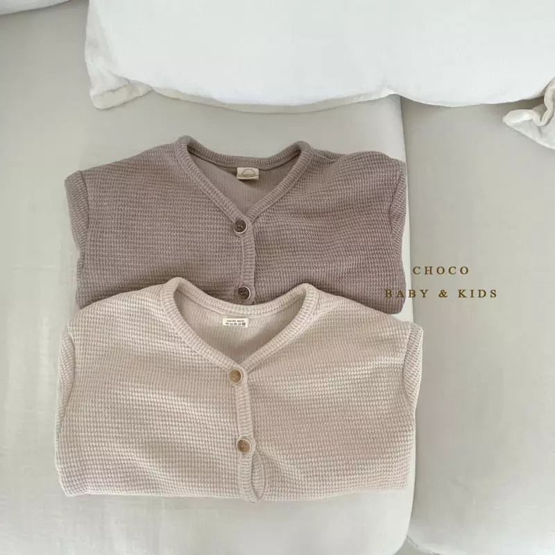 Choco bebe - Korean Children Fashion - #littlefashionista - Honey Waffle Cardigan - 10