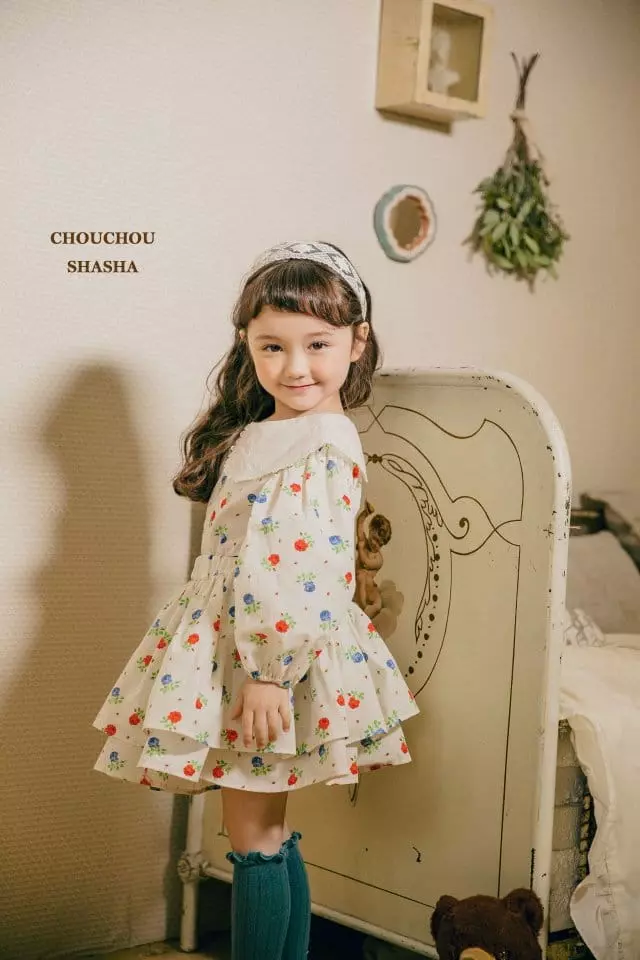 Chouchou Shasha - Korean Children Fashion - #kidzfashiontrend - Rose Blouse - 4
