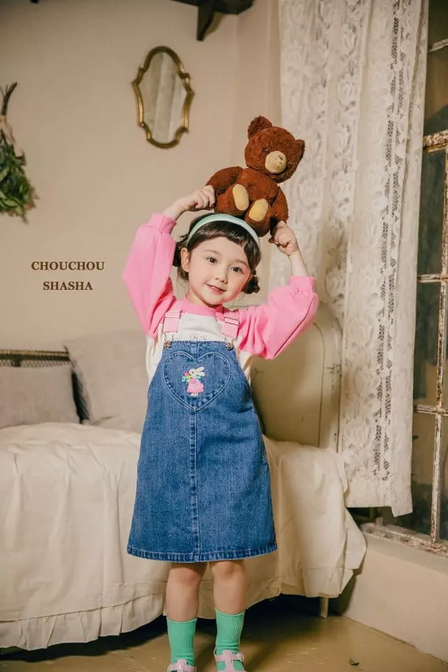 Chouchou Shasha - Korean Children Fashion - #designkidswear - Denim Overall Skirt - 2