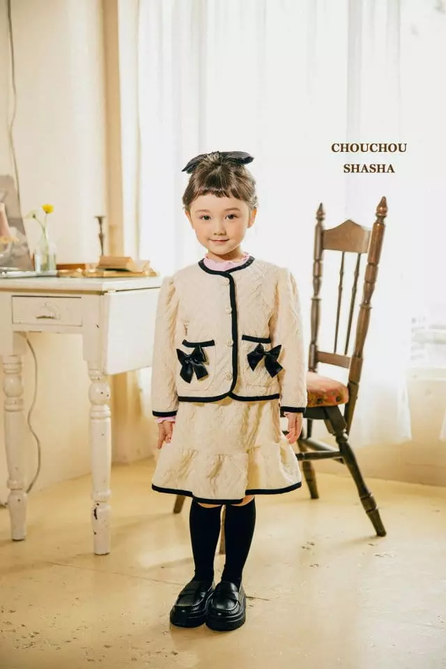 Chouchou Shasha - Korean Children Fashion - #discoveringself - Jennie Top Bottom Set - 3