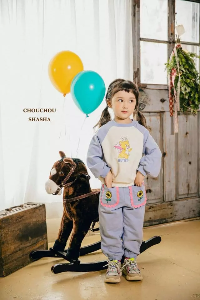 Chouchou Shasha - Korean Children Fashion - #designkidswear - Buttwe Embroidery Pants - 4