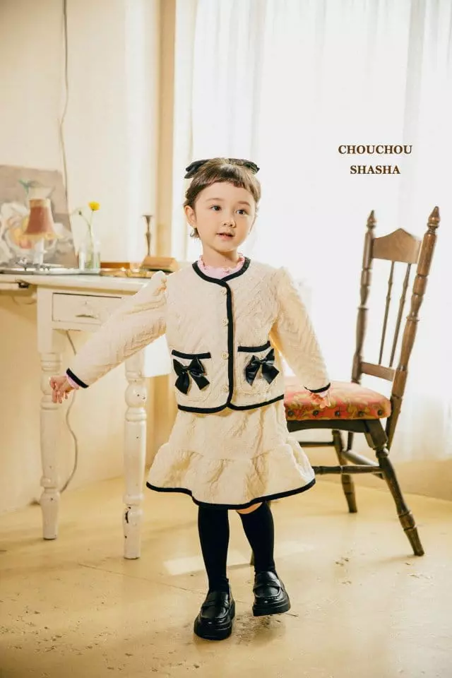 Chouchou Shasha - Korean Children Fashion - #discoveringself - Jennie Top Bottom Set - 4