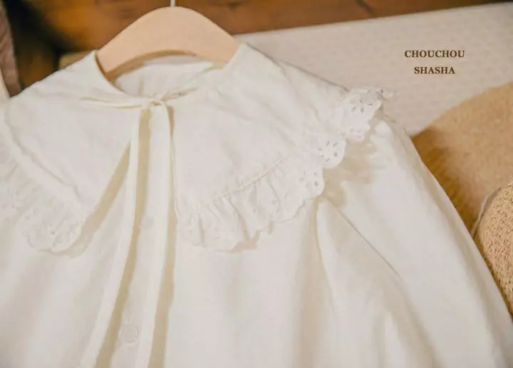 Chouchou Shasha - Korean Children Fashion - #fashionkids - Frill Blouse - 3