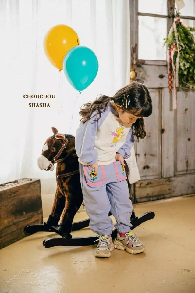 Chouchou Shasha - Korean Children Fashion - #fashionkids - Buttwe Embroidery Pants - 5
