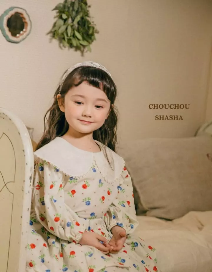 Chouchou Shasha - Korean Children Fashion - #kidsshorts - Rose Blouse