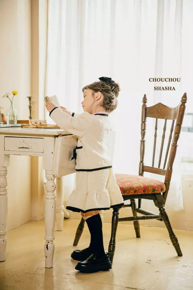 Chouchou Shasha - Korean Children Fashion - #kidsstore - Jennie Top Bottom Set - 6
