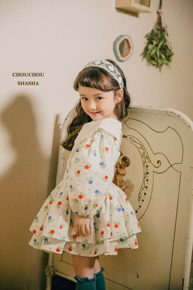 Chouchou Shasha - Korean Children Fashion - #kidsstore - Rose Blouse - 2