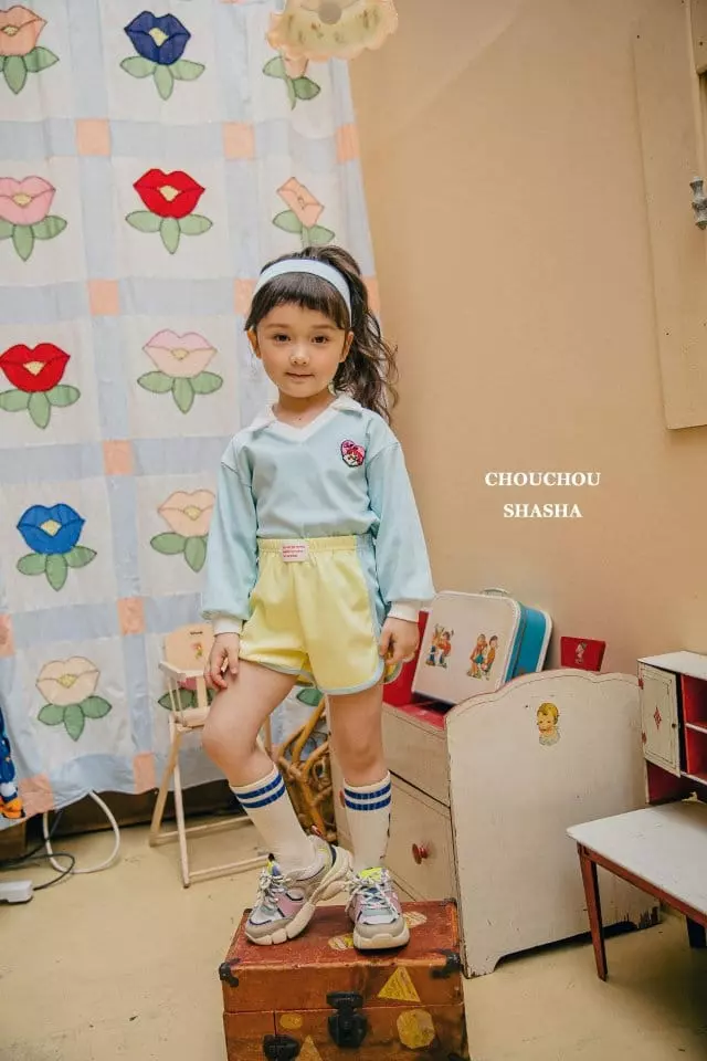 Chouchou Shasha - Korean Children Fashion - #kidsstore - Call Me Collar Tee - 3