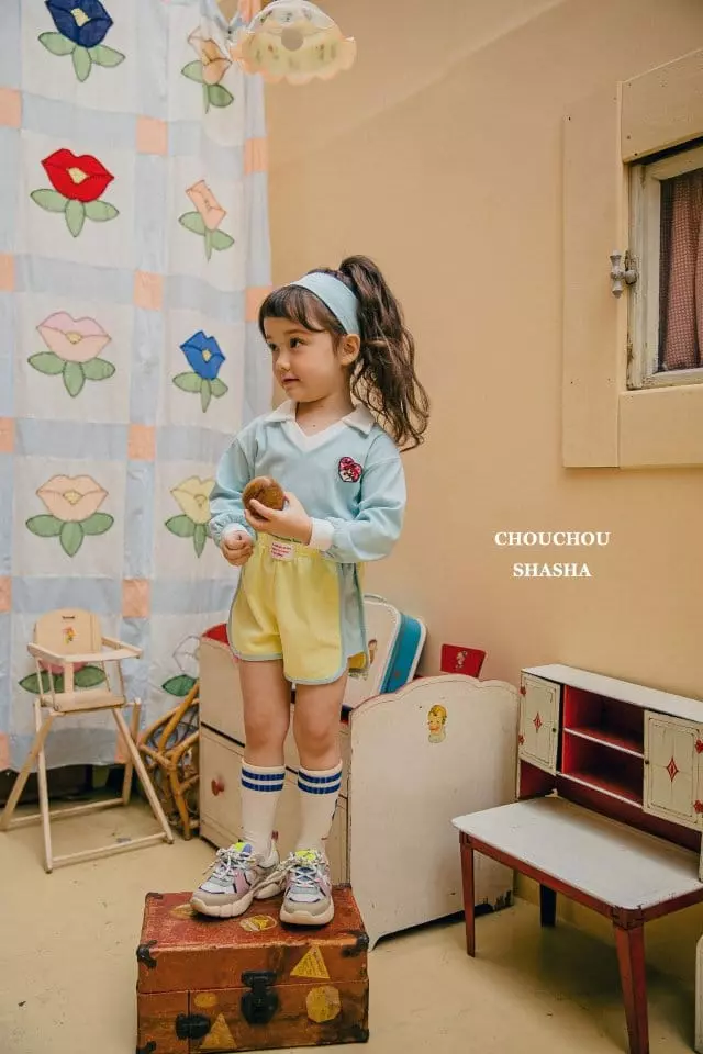 Chouchou Shasha - Korean Children Fashion - #kidsstore - Call Me Collar Tee - 4