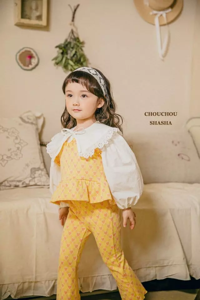 Chouchou Shasha - Korean Children Fashion - #littlefashionista - Frill Blouse - 8