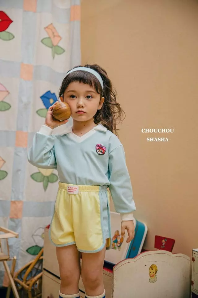 Chouchou Shasha - Korean Children Fashion - #littlefashionista - Call Me Collar Tee - 6