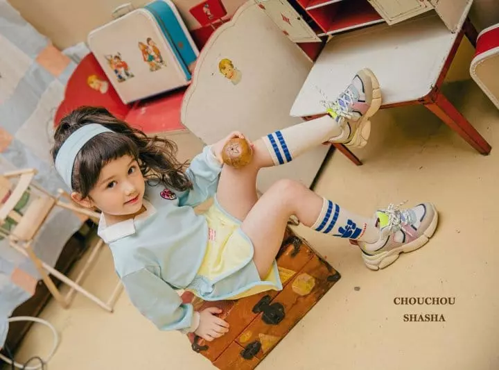 Chouchou Shasha - Korean Children Fashion - #todddlerfashion - Call Me Collar Tee - 10