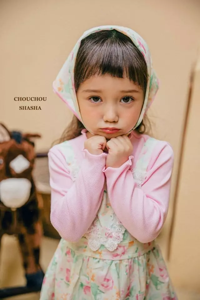 Chouchou Shasha - Korean Children Fashion - #todddlerfashion - Basic Rib Tee - 6