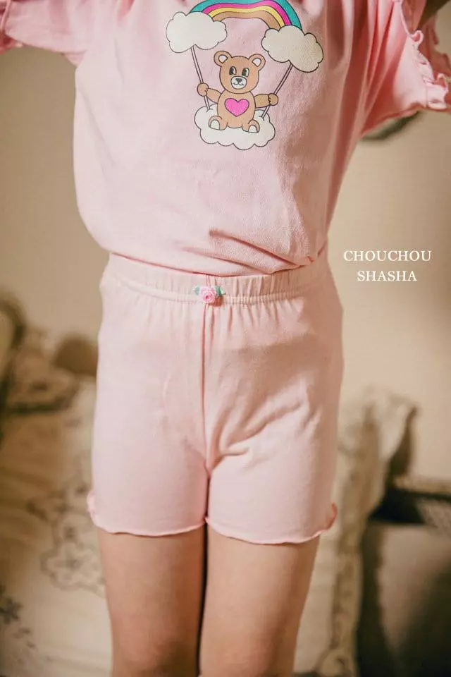 Chouchou Shasha - Korean Children Fashion - #todddlerfashion - Flower Leggings - 3