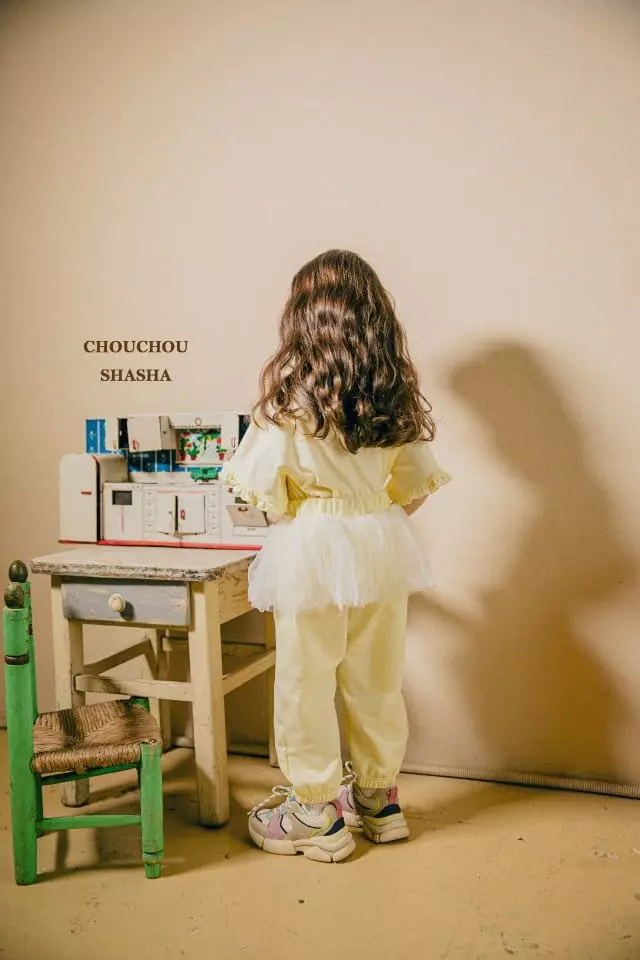 Chouchou Shasha - Korean Children Fashion - #toddlerclothing - Tutu Jogger Pants - 12