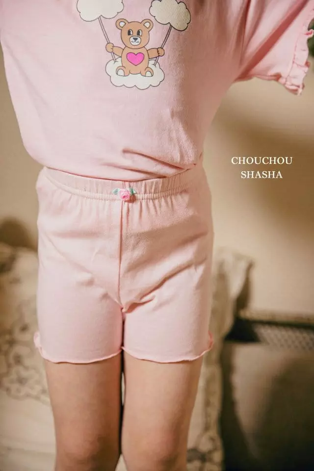 Chouchou Shasha - Korean Children Fashion - #todddlerfashion - Flower Leggings - 4