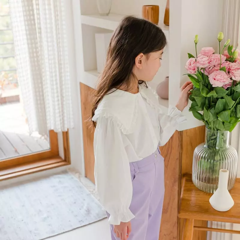 Chouette - Korean Children Fashion - #Kfashion4kids - Frill Collar Blouse - 10