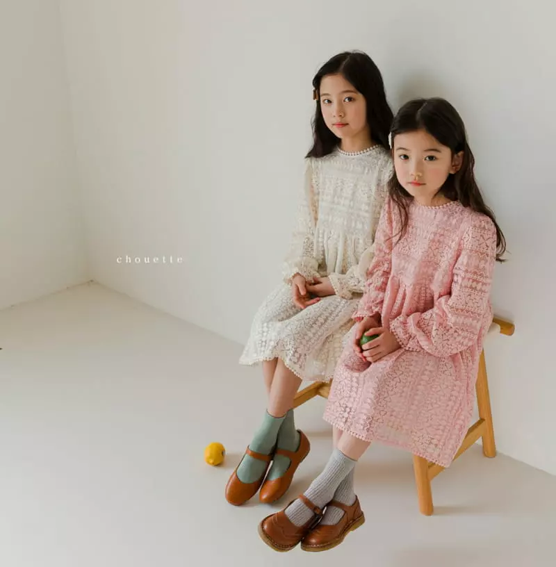 Chouette - Korean Children Fashion - #designkidswear - Navi Lace One-piece - 7