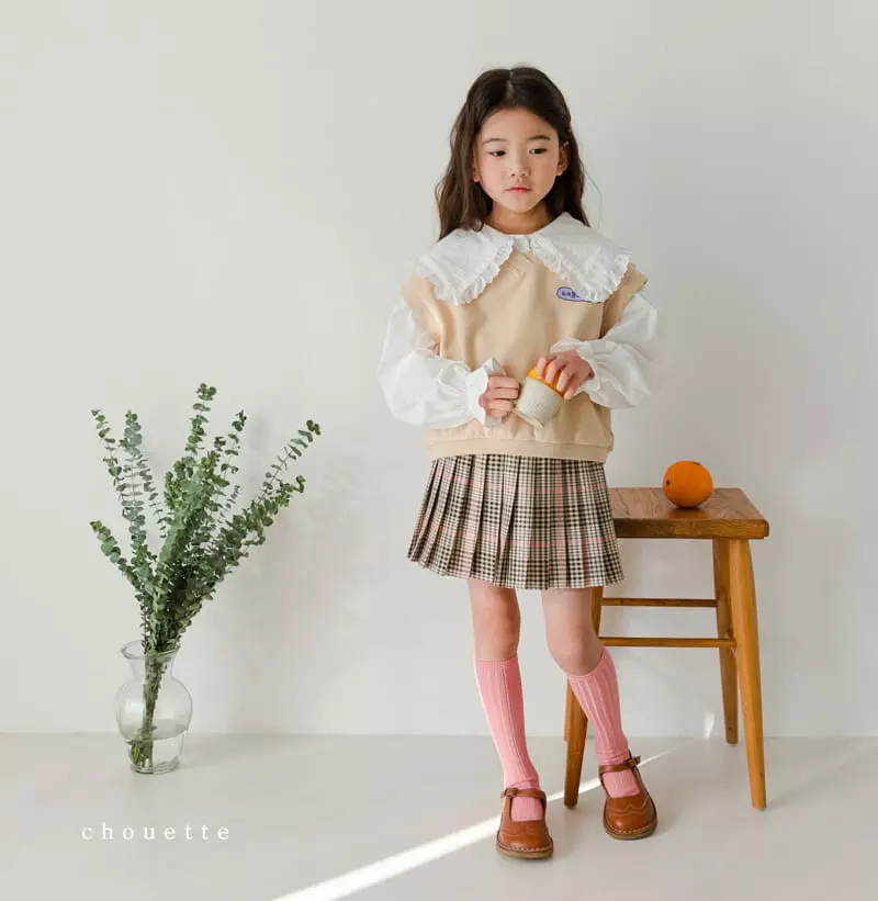 Chouette - Korean Children Fashion - #fashionkids - Frill Collar Blouse - 6