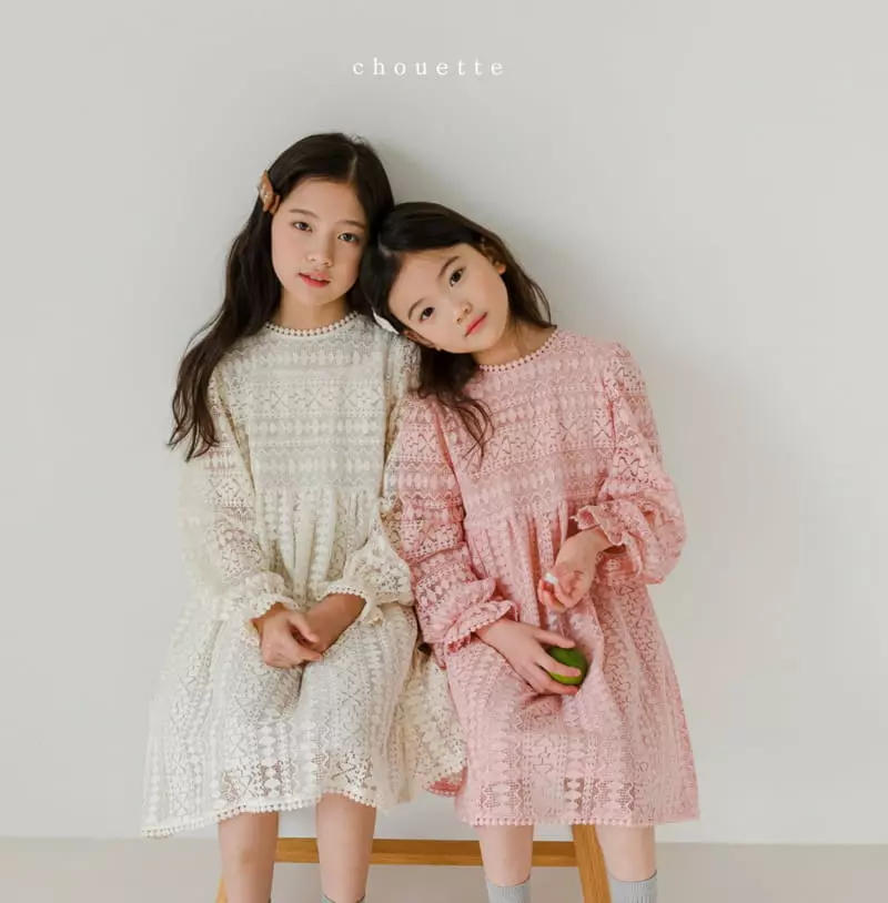 Chouette - Korean Children Fashion - #kidsshorts - Navi Lace One-piece - 10