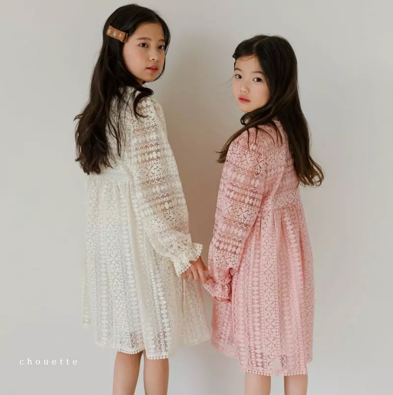 Chouette - Korean Children Fashion - #kidzfashiontrend - Navi Lace One-piece - 12