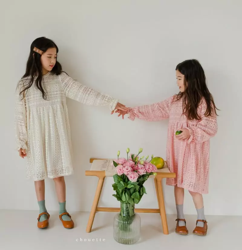 Chouette - Korean Children Fashion - #magicofchildhood - Navi Lace One-piece